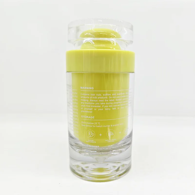 Frascos de cápsulas para complementos nutricionales.